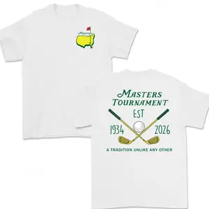 The Masters 2026 Golf Graphic Sweatshirt, Unisex Cotton Pullover for Men and Women, Casual Long Sleeve Top for Daily Wear, Gift for Women for Men