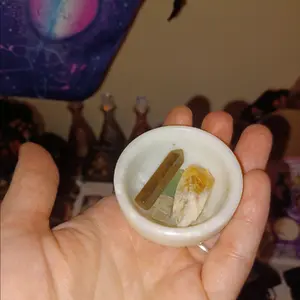 5 piece Jade crystal bowl bundle