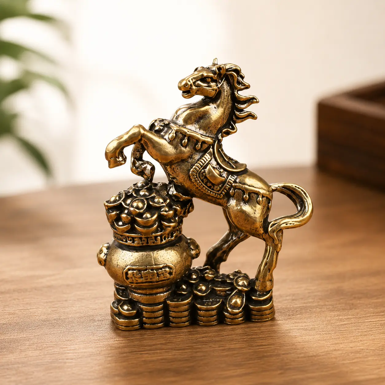 Wealth Horse Statue - Decorative Sculpture for Success, Fortune & Home Decor