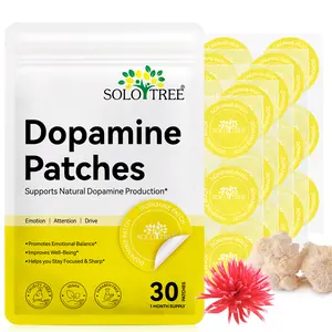 SOLOTREE Dopamine Patches Extra Strength | Daily Mood & Mental Wellness Support | Positivity & Motivation Formula | Supports Dopamine & Serotonin Balance | For Men & Women