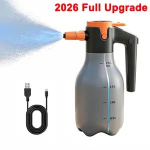 2026 New Upgrade 2L Electric Foam Sprayer, 3000mah Large Capacity Battery, Portable Car Cleaning Tool, Car Wash, Car Detailing Product, Flower Watering Spray Bottle