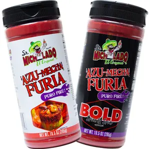 Azu-Mecha FURIA COMBO - Furia & Furia BOLD - Snack Seasoning - Sr. Michelado - Bottle Flavor Spice powder sr michel a do azume  chapowder