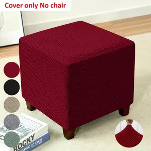 Modern Embroidered Ottoman Cover, Soft Fashion Furniture Protector, Suitable for Living Room Bedroom Office Decor, Multi-Functional Chair Seat Cover, Universal Chair Cover, Chair Slipcover, Furniture Covers