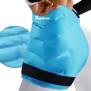 Rainbow  Large Hip Ice Pack Wrap for Sciatica, Hip Replacement, Fracture, Pain Relief, Reusable Gel Ice Pack for Injuries, Cold Compression Physical Therapy Recovery Gifts