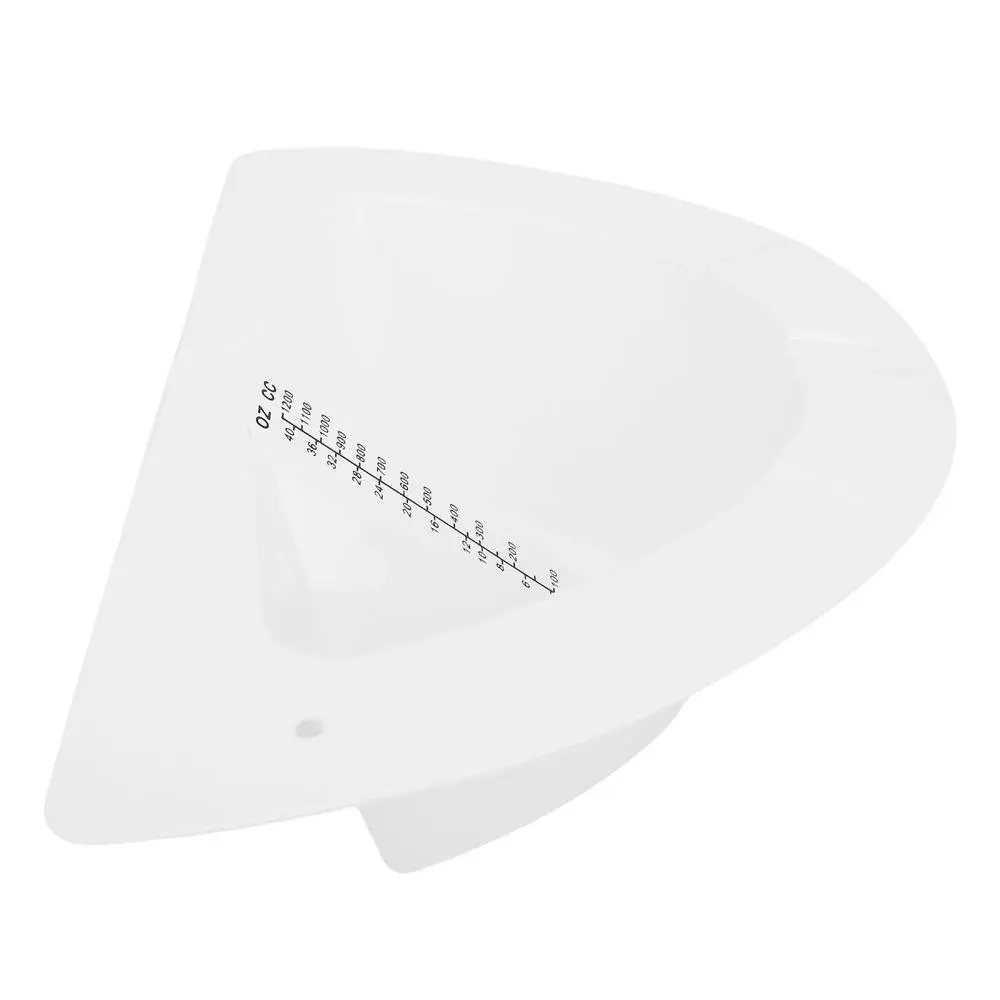 10Pcs Plastic Graduated Female Specimen Bedpan White 1200ml Medical Body Fluid Collection Container
