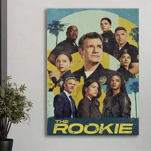 NEW THE ROOKIE DRAMA TV SHOW POSTER PREMIUM WALL ART PRINT. Idea Gift For New Year, Thanksgiving Day, Christmas, For Room Decor, Kitchen Decor, Living Room Painting, Halloween Decor, Bathroom Decor, Home Decor, Wall Decor, Bedroom Decor.