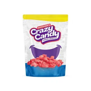 Andersen's Crazy Candy Red Fishies Freeze-Dried Swedish Fish Iconic Red Fish Airy Crispy Texture Intense Flavor Dried Candy