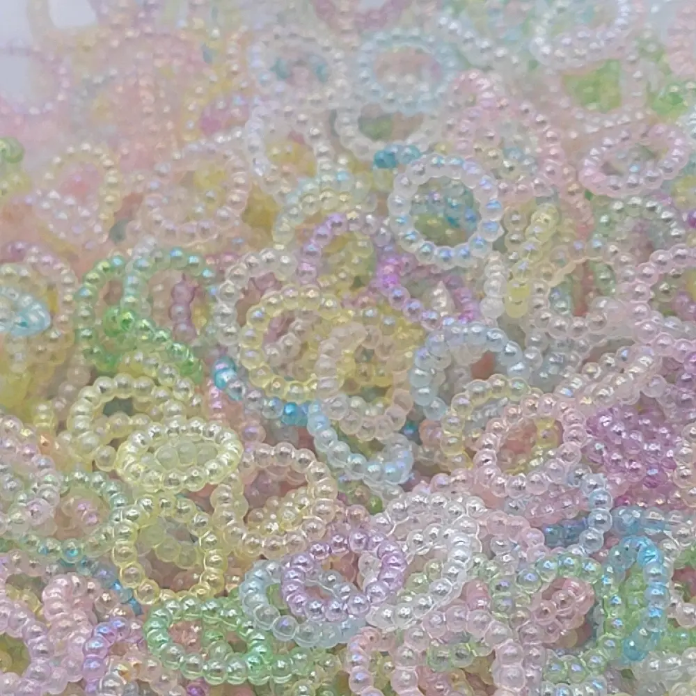 10mm Transparent Pastel Acrylic Pearl Spacers - 100 per Order, Fun to Use DIY Bead Art Pieces for Beads Making, Ideal for DIY Enthusiasts’ Jewelry Crafts & Beadable Pen Projects