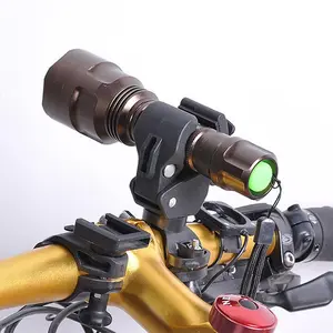 360 Degree Rotatable Mountain Bike Light Holder, Adjustable Plastic Clip, Safe And Convenient To Install Bicycle Light Cycling Accessories, Mountain Bike Lighting Bike Flashlight