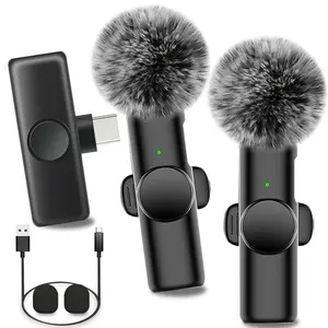 Wireless Lavalier Microphone for iPhone iPad Type-C, Plug-Play 2.4g, Ultra-Low Delay, Noise Reduction, Ideal for Video Recording Live Streaming Mic