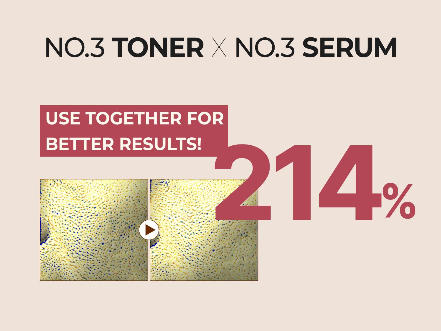 [numbuzin official shop] No.3 Glowy-Skin Niacinamide Galactomyces Set | No.3 Serum + Toner