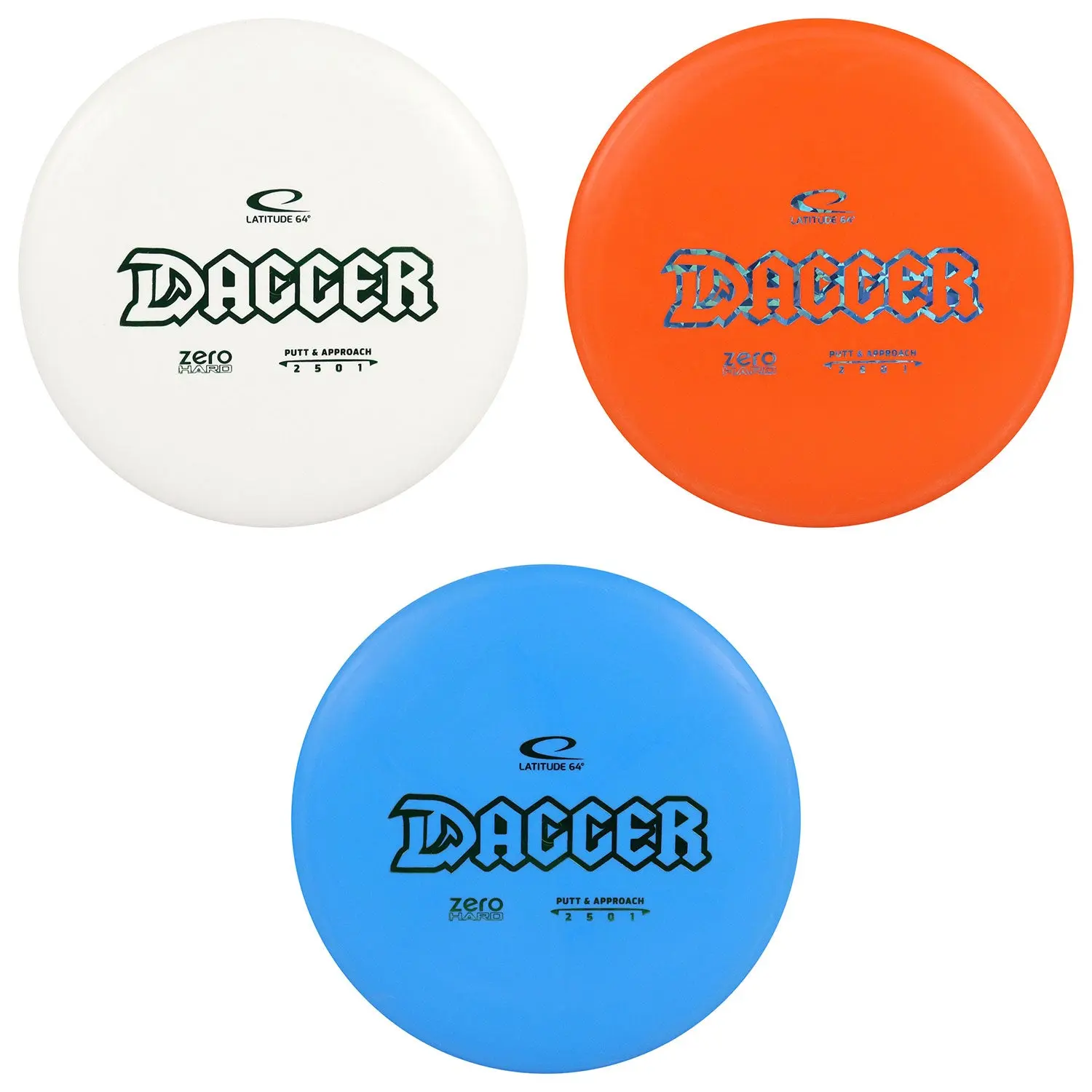 Latitude 64 Disc Golf Zero Hard Dagger Putter 2/5/0/1 - Choose Exact Disc