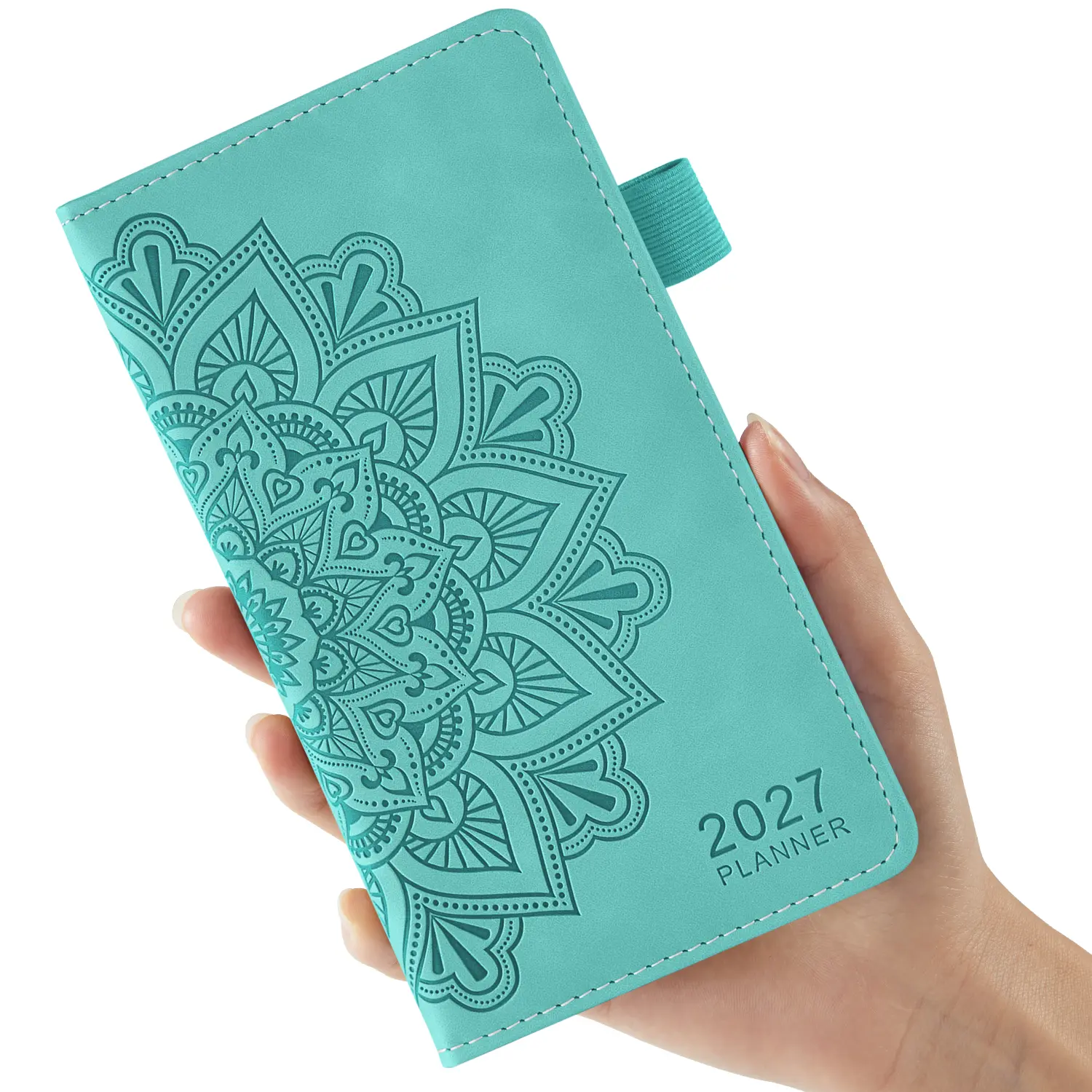 Small Calendar Planner 2027, Weekly And Monthly Pocket Planner For Purse, Jan 2027 - Dec 2027, With Monthly Tabs, Pen Holder, Inner Pocket, Mini Calendar Planner For School Work Organizer, 3.8" X 7"