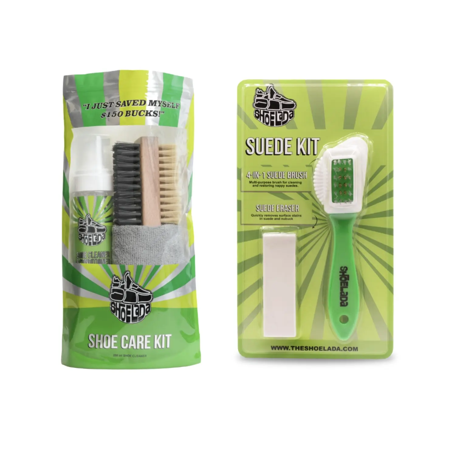 SHOELADA BOGO DEAL — FREE SUEDE KIT SHOELADA BOGO DEAL — FREE SUEDE KIT
