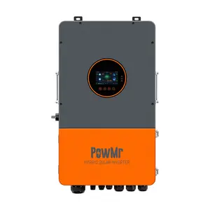 PowMr 12000W Solar Hybrid Inverter 120V/240V Split Phase, UL1741 Certificated, Pure Sine Wave 50Hz/60Hz Output, Batteryless Support, Off Grid / Grid-Tie Power Inverter Built-in 200A MPPT Controller,  Work with 48V Lead Acid and Lithium Battery
