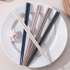 5 Pairs Premium Chinese Chopsticks Set, Durable Pps Material, 9.56 Inch Length, Perfect for Sushi & Asian Cuisine, Utensils
