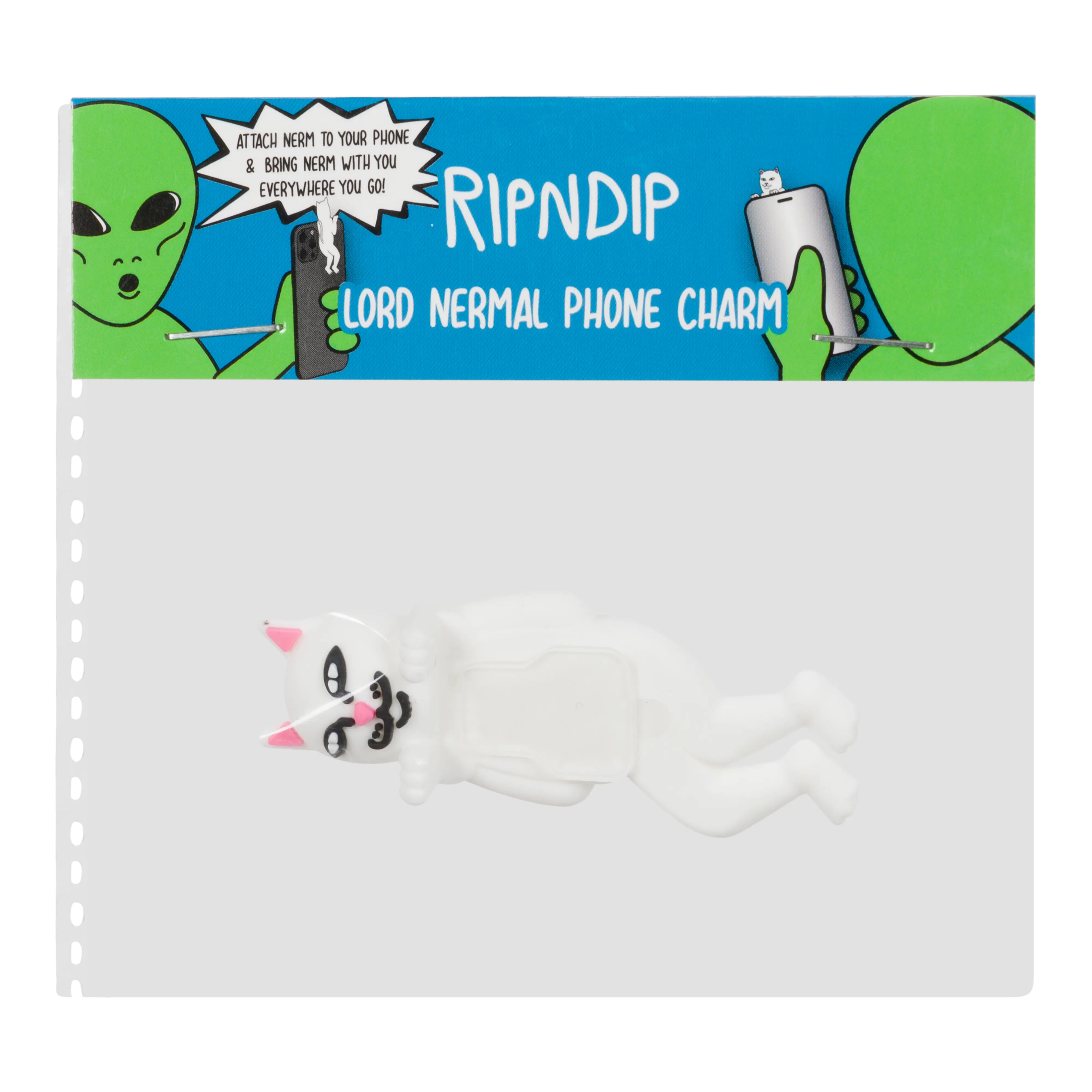 Lord Nermal Phone Charm, White Mobile Phone Accessory for Smartphone, Cellphone, and Other Mobile Devices