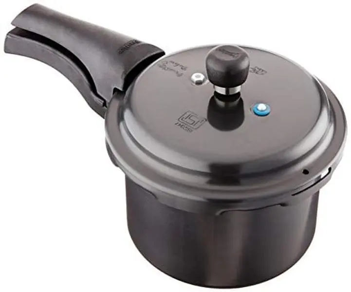 Prestige PRHA3 Deluxe Hard Anodized Black Color Pressure Cooker - 3 Litres