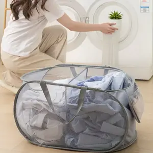 Foldable Multi-Layer Laundry Basket, Thickened Divided Clothes Hamper, Single Compartment Bedroom Storage Bin, Multilayer Dirty Clothing Box