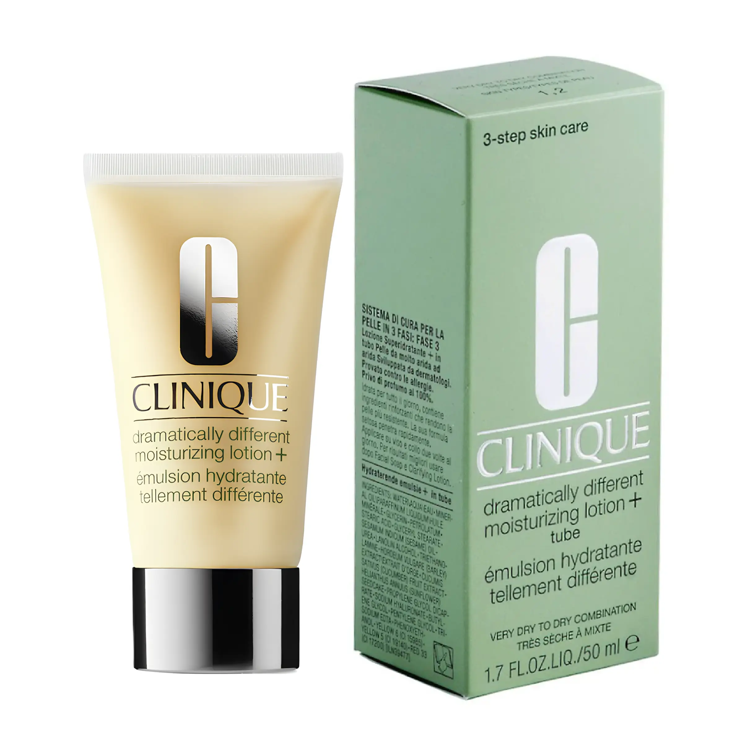 Clinique Dramatically Different Moisturizing Lotion Tube for Very Dry To Dry Skin, 1.7 Ounce