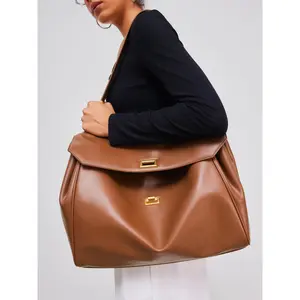 Cider [2 colors, size One Size-One Size] SOFT FAUX LEATHER TOTE BAG
