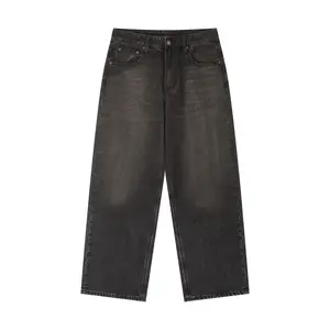 Premium Vintage Wash Graphic Footy Heavyweight Denim Jeans
