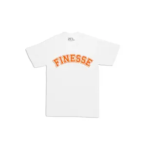 Oversized Finesse Tee (Orange Logo)