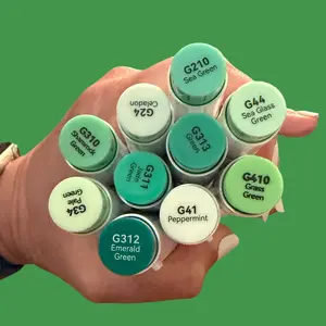 Greens Ohuhu Honolulu B Brush/Fine/Chisel Tip Marker – Single Color | Sold by The Marker Monster