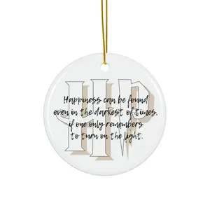 Ceramic Ornament, Harry Potter Quote, 4 Shapes, Christmas Tree Decor, Holiday Gift, Home Decor, Gift for Bookworm, Dumbledore Quote