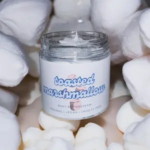 toasted marshmallow whipped body buttercream - by body care bakery