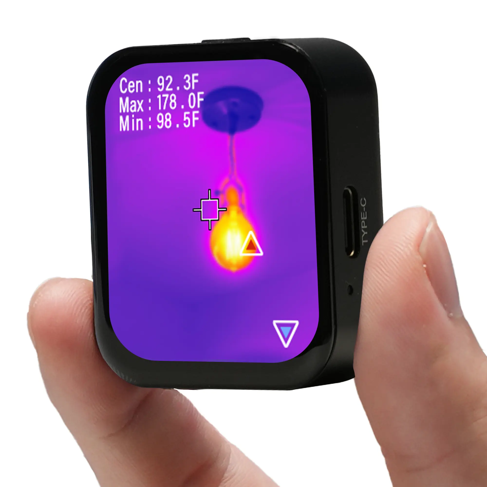 Thermal Imager, Infrared Hidden Camera Detector, Thermal Imaging Camera for Beginner Mini Thermal Imager for Home Inspection Energy Saving 80×60 IR Resolution Handheld