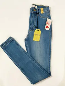 Vibrant Miu Azul Claro de tiro alto ,súper strech