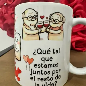 Que tal si te enamoras de las locuras mías  La Mejor Novia o Novio Regalo de San Valentín 11oz Regalo De San Valentín Para El Amor De Mi Vida