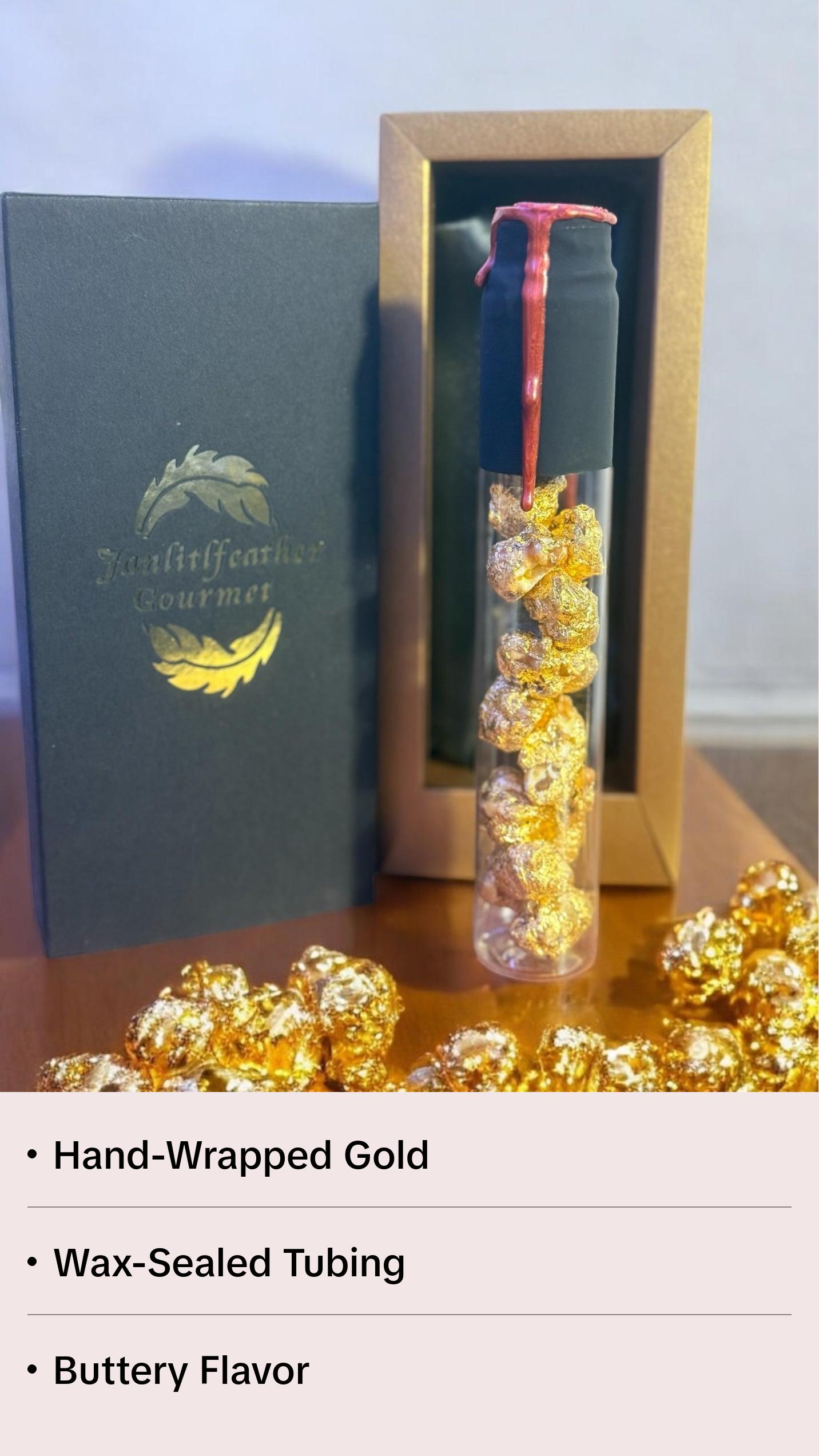 24K Gold Toffee Popcorn - 24k Gold-covered Toffee Popcorn