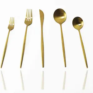 20-Piece Luxury Gold Flatware Set, Elegant Stainless Steel Set Service for 4, Dishwasher Safe for Home Kitchen Hotel Restaurant