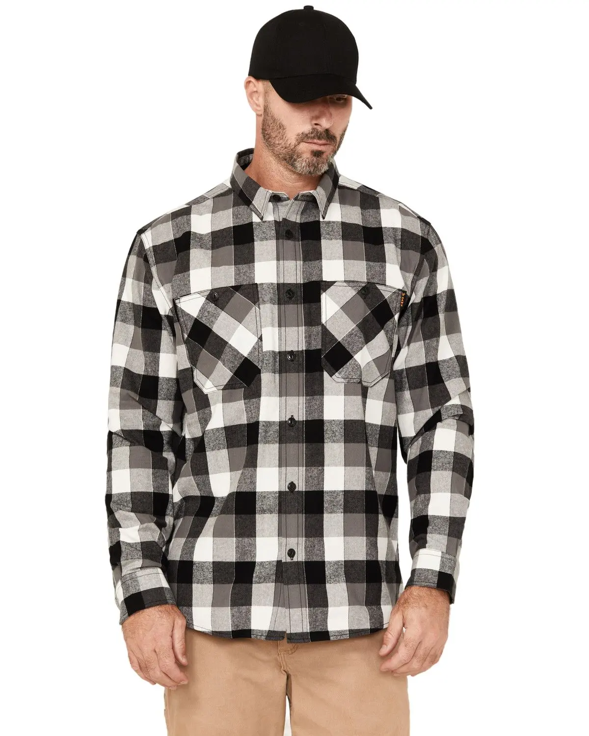 Hawx Men's Men'S Christopher Plaid Print Long Sleeve Button-Down Flannel - Hxfa24w17-Ch