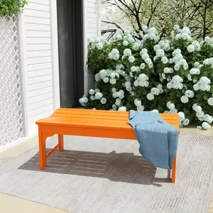 Paradise Poly Plastic Backless Outdoor Bench