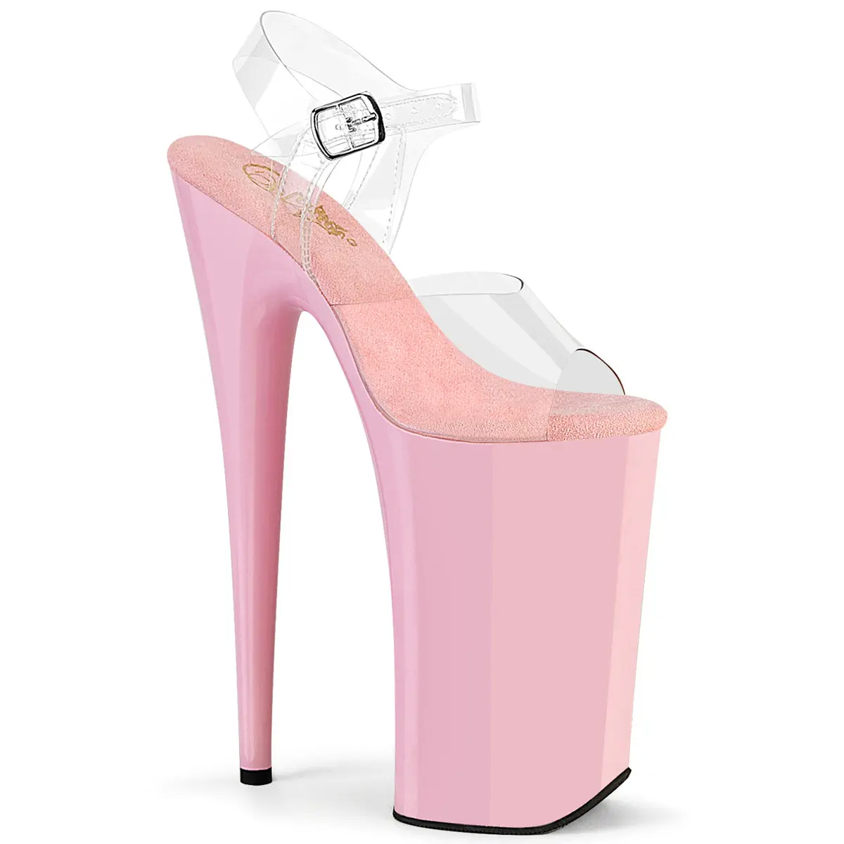Elegant Ankle Strap Sandals for a Girl, Stylish Extreme Height Design with a 10-Inch Heel, Ideal for Photoshoots, Footwear, High Heel, Platform, Women, Fashion Apparel, High Heels, Women's Fashion