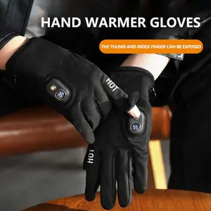 New Heated Touch-Screen Gloves - Rechargeable Self-Heating Wearable Hand Warmers - Portable for Cycling & Outdoor Activities - Touchscreen Glove