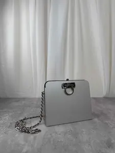 Pre-owned SALVATORE FERRAGAMO As Shown Shoulder Bags FERRAGAMO Gancini Shoulder Bag, Cowhide Leather MR03042026A675