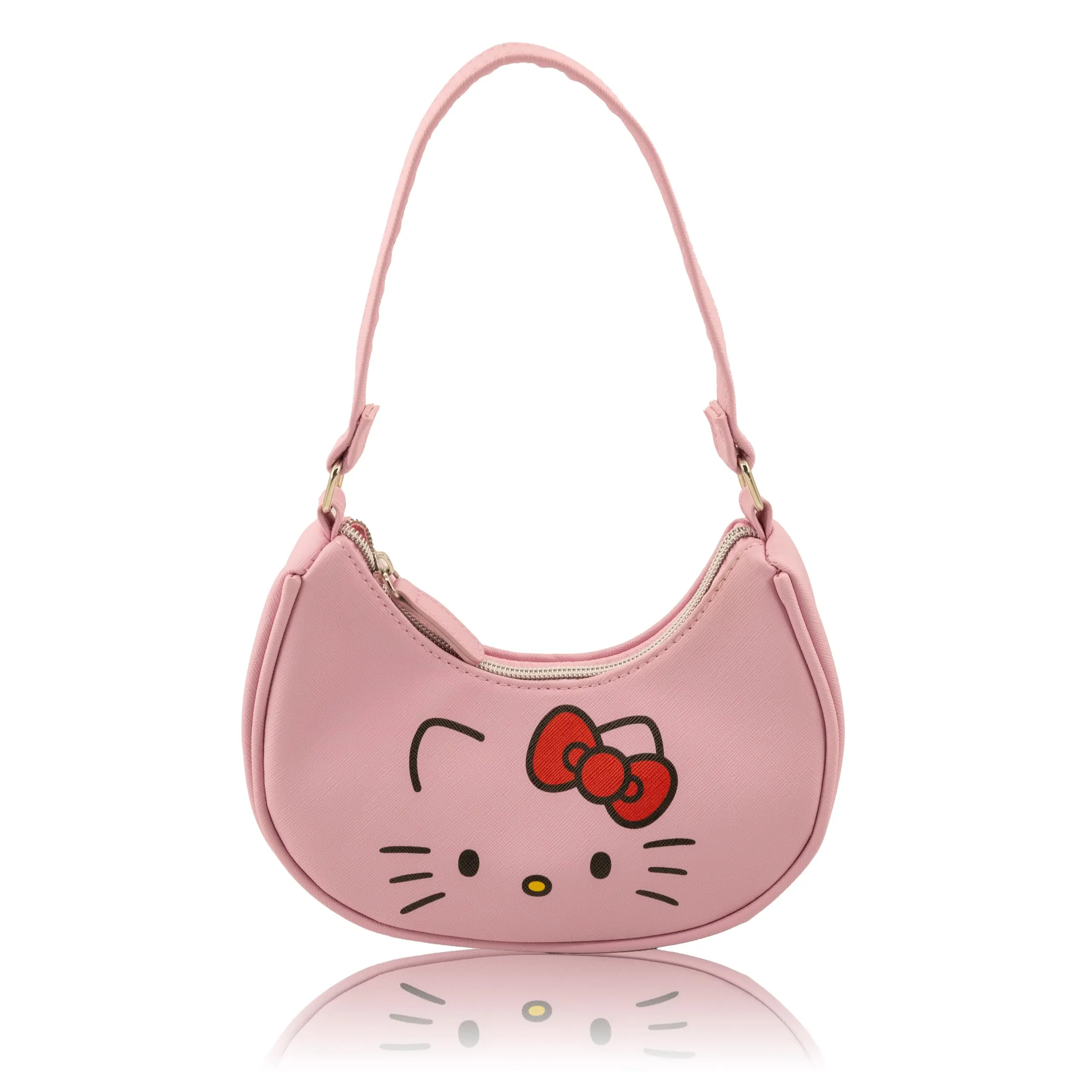 Fast Forward Hello Kitty Hobo Handbag | Crossbody Shoulder Bag with Adjustable Strap