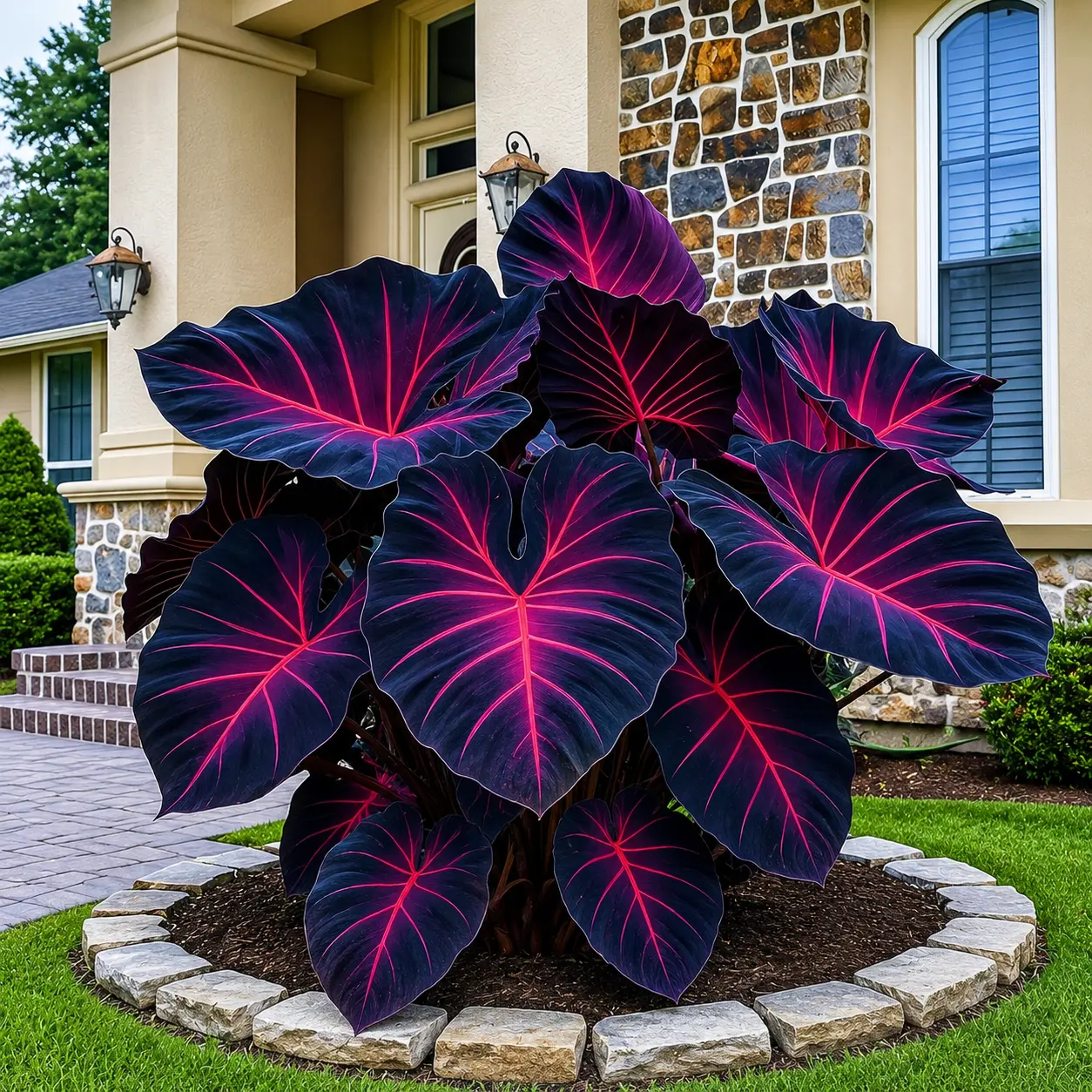1000+ Dark Purple & Pink Hosta Seeds, Dramatic Perennial Foliage for Circular Beds, Entry Courtyards & Formal Shade Gardens