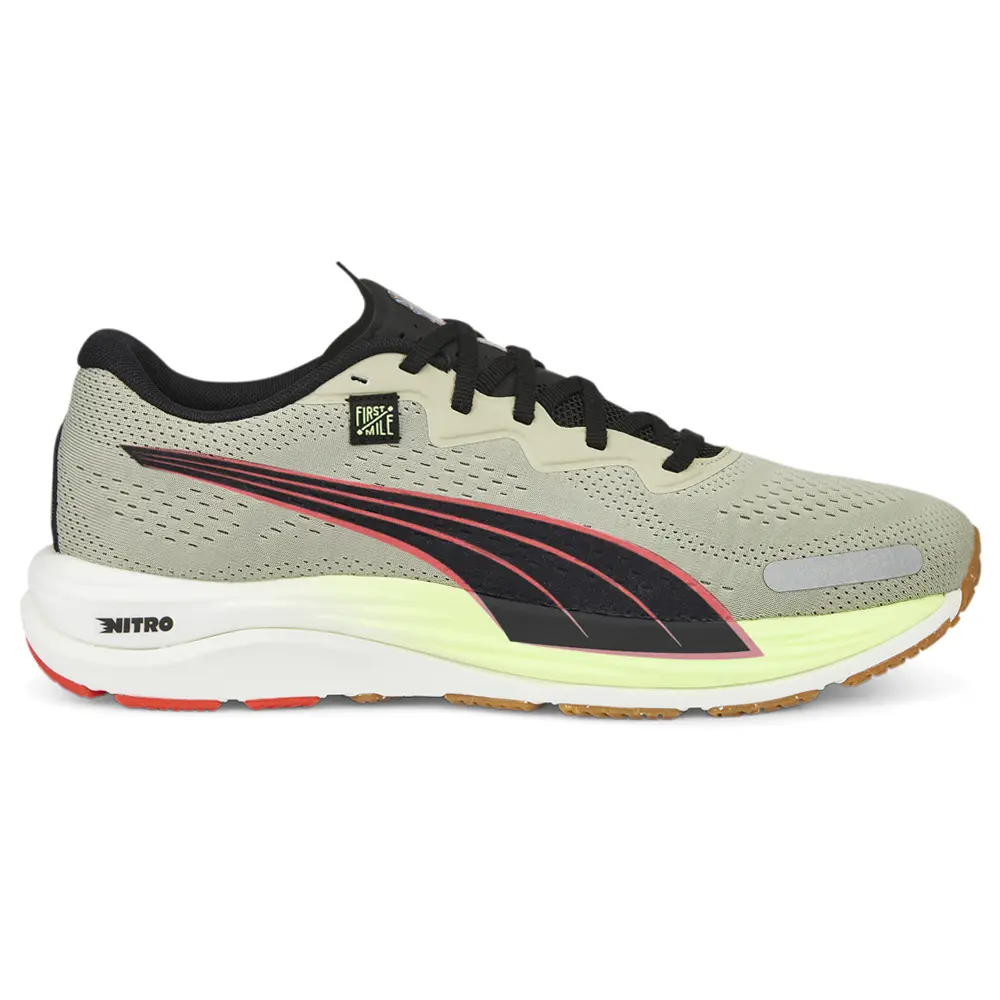 PUMA Mens X First Mile Velocity Nitro 2 Running Sneakers Shoes - Beige
