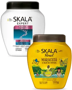 Skala Bomba de Vitaminas S.O.S + Maracuya E Oleo de Pataua - Nourishes, Supports Growth, Prevents Breakage, Repair Conditioner Haircare Shampoo Comfort