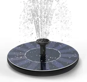 2026 Solar Fountain Water Pump for Bird Bath, New Upgraded Mini Solar Powered Fountain Pump 1.5W Free Standing Solar Panel Kit Water Fountain for Garden, Pond, Pool, and Outdoor