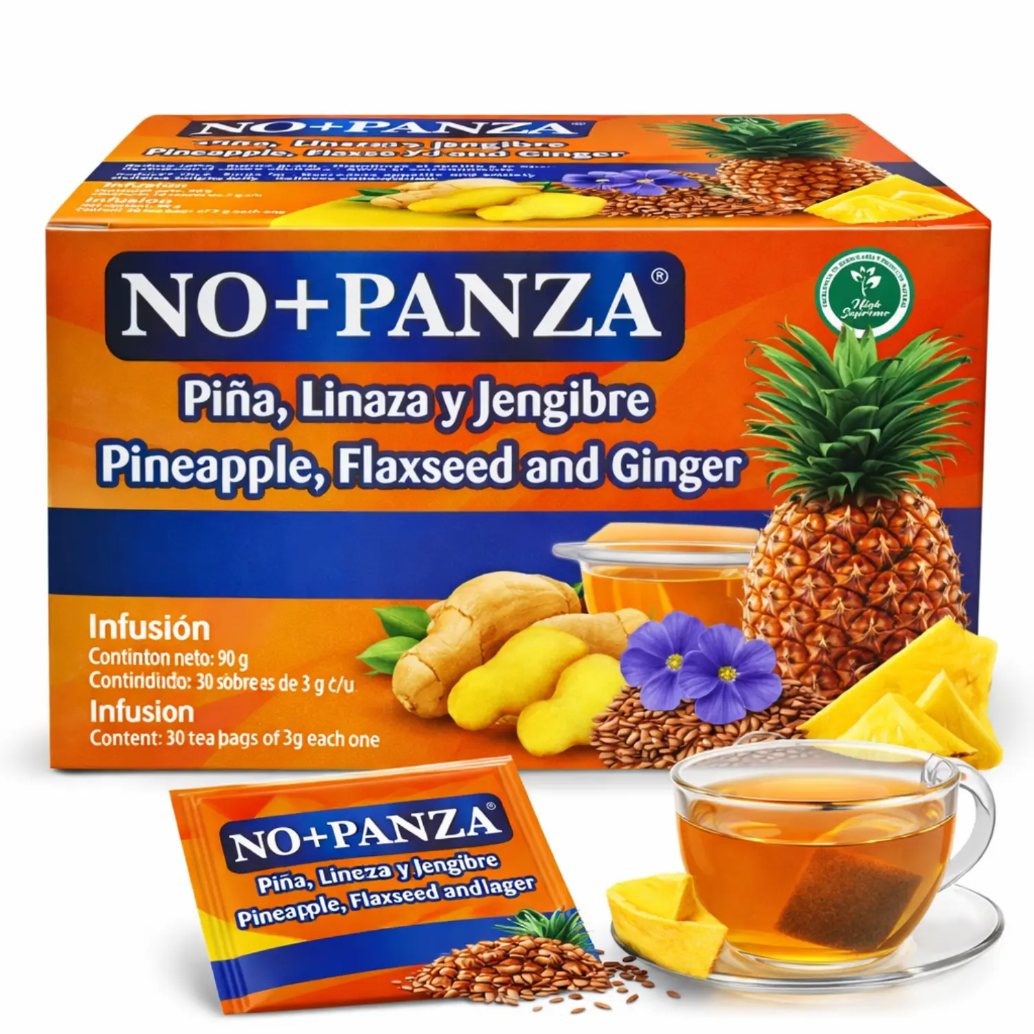 VIRAL Ginger, pinneapple,cinnamon flaxseed TEA (TÉ de jengibre, piña ...