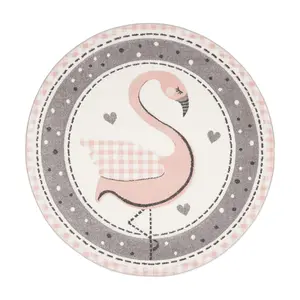 Carousel Kids 154 Collection 4' X 4' Round Rug