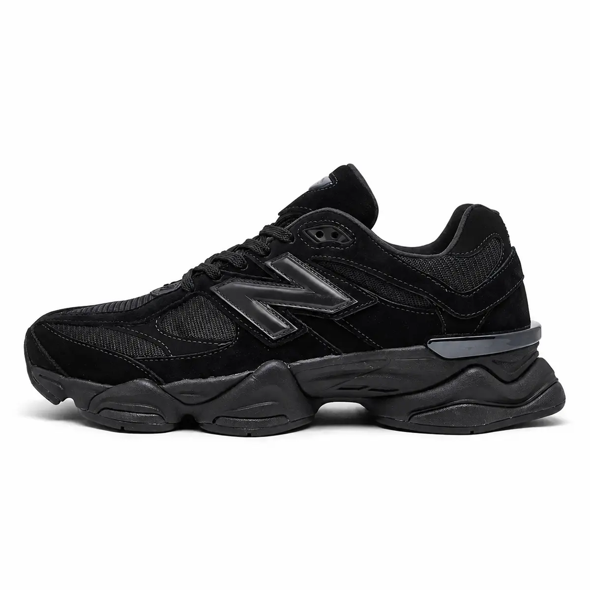 New Balance 9060 Triple Black Women and Men Size Sneakers (SKU: U9060BPM)