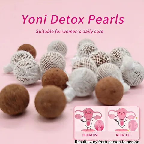 Women's Yoni Detox Pearls - 10-Piece Supply Pack, Natural Herbal Cleanser, Daily Sensitive Intimate Wash & Wipes, Unscented Gentle Solid, Non-Medical, No Unwanted Additives, 24-Month Shelf Life