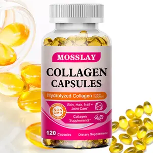 Natural Non-GMO Property - Collagen Capsules Supplement - Gluten Free - Dairy Free - Strengthens Bones - 120 Capsules/Bottle
